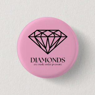 diamanten worden gemaakt onder druk-inspringingspr ronde button 3,2 cm