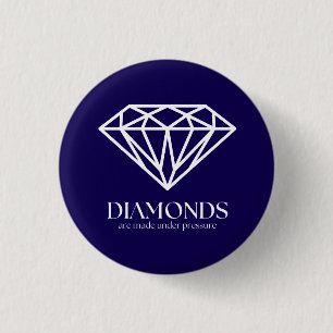 diamanten worden gemaakt onder druk-inspringingspr ronde button 3,2 cm