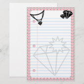 diamanten zijn eeuwig briefpapier (Voorkant / Achterkant)