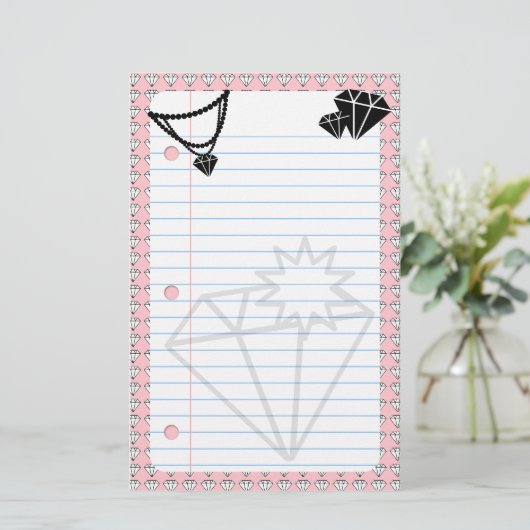 diamanten zijn eeuwig briefpapier (Staand voorkant)