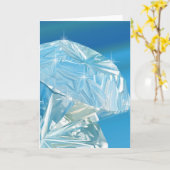 diamanten zijn het beste vriendje van de meid kaart (Gele Bloem)