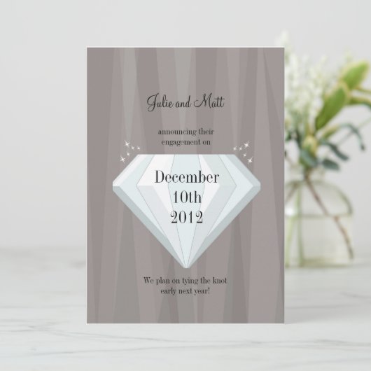 diamanten zijn nooit aankondiging (Staand voorkant)