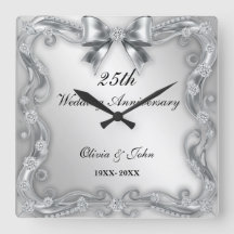 Diamanten & Zilveren 25-jarig huwelijksjubileum ca