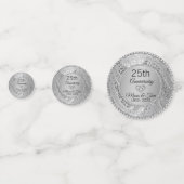 Diamanten & Zilveren Damast Confetti (Voorkanten)