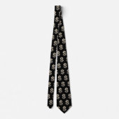 Diamanten & Zilveren Dollar Sign Bling Stropdas (Achterkant)
