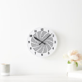 diamanten zwenkdraf deco ronde klok (Huis)