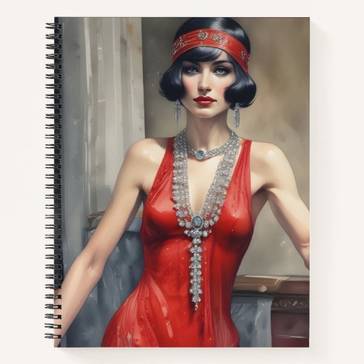 Diamantes y Seda Roja Notitieboek (Voorkant)