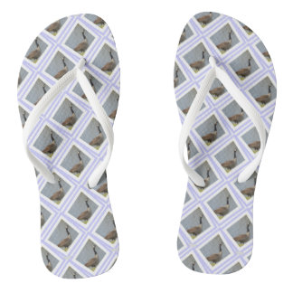 diamantgans met gebruikmaking van Teenslippers van