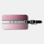 diamantharten tegen lichtroze achtergrond bagagelabel (Voorkant horizontaal)