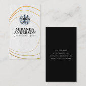 diamantjuweel | Gold Line Art Visitekaartje (Voorkant / Achterkant)