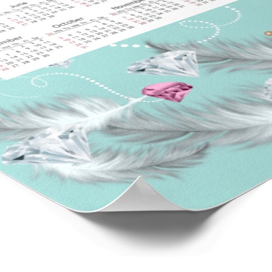 Diamantkalender en poster (Hoek)