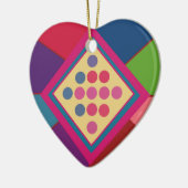 Diamantkleuren Keramisch Ornament (Links)