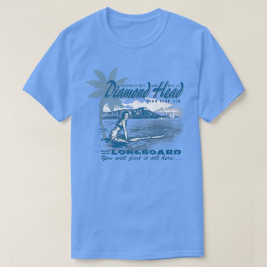 diamantkop hawaii t-shirt (Design voorkant)