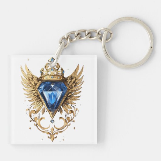 Diamantkraaivleugels Sleutelhanger (Achterkant)