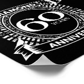 diamantkreet ter gelegenheid van het 60ste huwelij poster (Hoek)