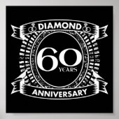 diamantkreet ter gelegenheid van het 60ste huwelij poster (Voorkant)