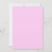 Diamantkruis Roze Doop Uitnodiging (Achterkant)