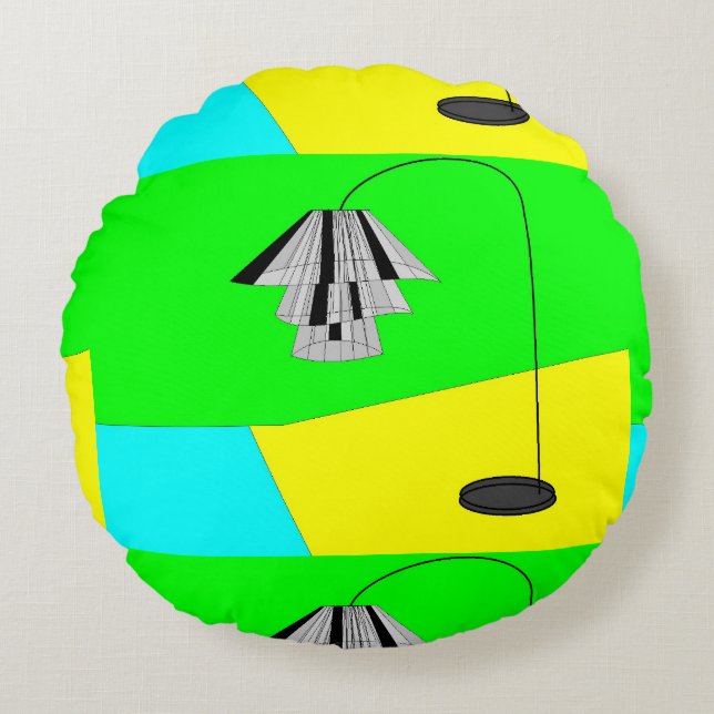 Diamantkussen Rond Kussen (Voorkant)