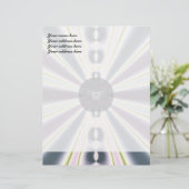Diamantlichten Briefhoofd (Staand voorkant)