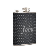 Diamantmetalen Borden kolf Heupfles (Rechts)