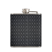 Diamantmetalen Borden kolf Heupfles (Achterkant)