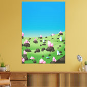 Diamantmijn Canvas Afdruk (Insitu (Woonkamer))