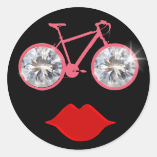 diamantmoes ronde sticker