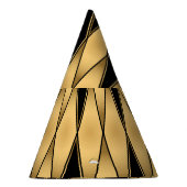 Diamantmotief: goud-zwart elegant patroon. feesthoedjes (Rechts)