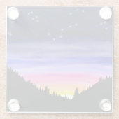 diamantnacht glazen onderzetter (Achterkant)