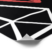  diamantontwerp, naadloos patroon poster (Hoek)