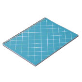 Diamantpatroon Aqua Notitieboek (Linkerzijde)
