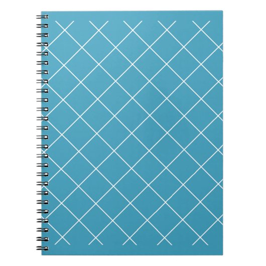 Diamantpatroon Aqua Notitieboek (Voorkant)