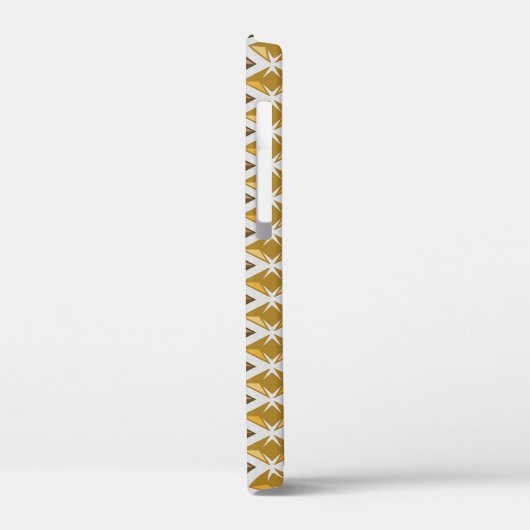 Diamantpatroon Geometrische Gouden Pareltjes Case-Mate iPhone Case (Achterkant / Links)