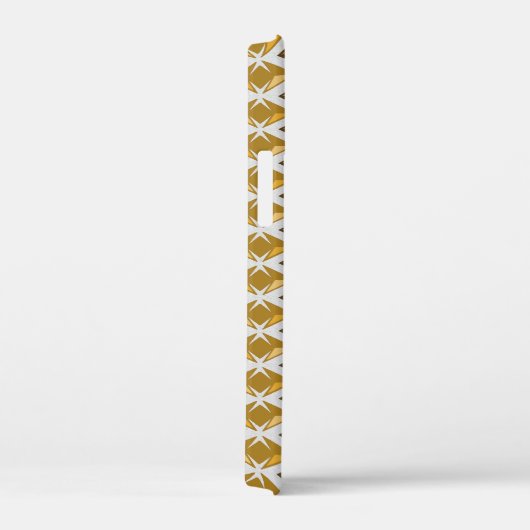 Diamantpatroon Geometrische Gouden Pareltjes Case-Mate iPhone Case (Achterkant / Rechts)