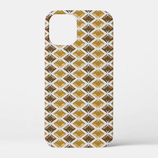 Diamantpatroon Geometrische Gouden Pareltjes Case-Mate iPhone Case (Achterkant)