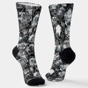 Diamantpatroon glitter sokken