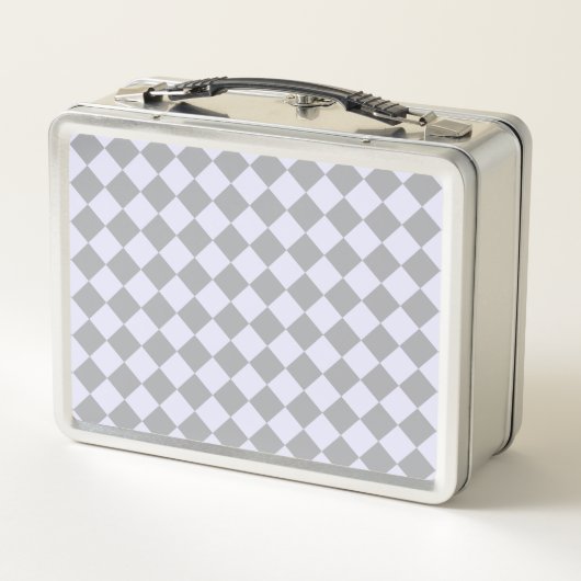 Diamantpatroon in grijs en lavendel (Achterkant)