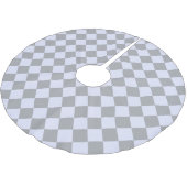 Diamantpatroon in grijs en lavendel kerstboom rok (Gekanteld)