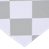 Diamantpatroon in grijs en lavendel korte tafelloper (Hoek)