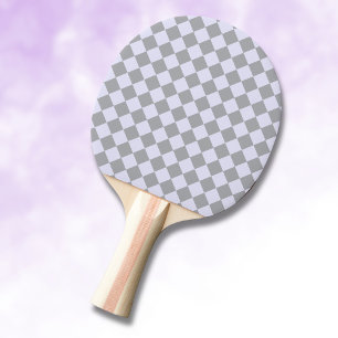 Diamantpatroon in grijs en lavendel tafeltennisbatje