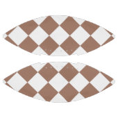 Diamantpatroon in wit en Mocha Mousse American Football (Panelen)