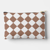 Diamantpatroon in wit en Mocha Mousse Etui (Achterkant)