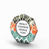 Diamantpatroon Inhaleer moed Uitademen Angst Fotoblokken (Rechts)