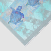 Diamantpatroon met schildpadden tissuepapier (Detail)