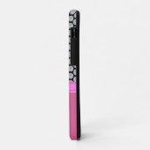 Diamantpatroon & naamkalligrafie op roos goud Case-Mate iPhone case (Achterkant/links)