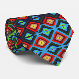 Diamantpatroon Stout Tribal Feestelijk Stropdas