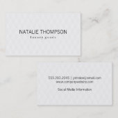 diamantpatroon | Wit Visitekaartje (Voorkant / Achterkant)