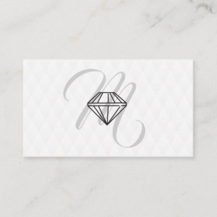 Diamantpictogram / Monogram / Fluwelen diamantpatr Visitekaartje