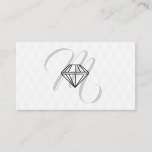 Diamantpictogram / Monogram / Pluche Diamond Patte Visitekaartje