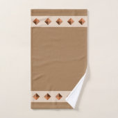 Diamantpiramides op Bruin Bad Handdoek (Handdoek)